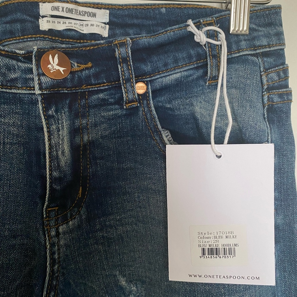ONE X ONETEASPOON JEANS SIZE 28 (6) ‘HOODLUMS’ $80 - Picture 3 of 6